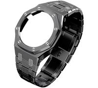 SRDRK Boîtier de montre en métal pour GA2100/GA-2110 - Kit de remplacement - Bracelet de montre en acier inoxydable - Accessoires pour montres GA2100/GA-2110 - Pour homme et femme, taille unique