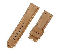 SRDRK Bracelet de montre de luxe rétro 22 mm 24 mm Vintage Veau Cheval Nubuck Cuir pour Panerai Bracelet de montre Boucle Tang, Without Buckle, Acétate, Pas de pierre précieuse