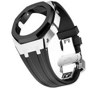 SRDRK Ga2100 Mod Kit Gen4 Boîtier métallique en caoutchouc Modification pour bracelet de remplacement GA2100/GA2110 en acier inoxydable Cadre Lunette Accessoires avec couvercle inférieur, taille