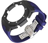 SRDRK Mod Kit de bracelet en fibre de carbone pour Ga2100 3ème génération modifié pour homme avec boucle papillon en métal et bracelet en caoutchouc pour Ga2110 Accessoires de rechange, Ga2110