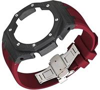 SRDRK Mod Kit de bracelet en fibre de carbone pour Ga2100 3ème génération modifié pour homme avec boucle papillon en métal et bracelet en caoutchouc pour Ga2110 Accessoires de rechange, Ga2100