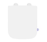 SREWOHS PRO Abattant WC Forme carrée (COURT), Cuvette Toilette avec Frein de Chute, Lunette WC Blanche, Siège de Toilette universel, testée jusqu'à 150kg, Gabarit d'installation Inclus,42,3 x 36,1CM