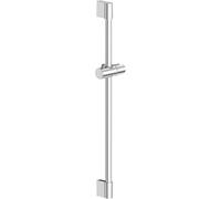SREWOHS PRO Barre de douche en acier inoxydable 90 cm avec porte-savon et support de douchette - Barre de douche réglable en hauteur et en angle - Montage facile - Kit de douche pour salle de bain