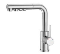 SREWOHS PRO Mitigeur Cuisine Extractible, Robinet Évier Acier Inox 304