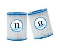 SRFCGPFFV Cartouche De Filtre De Piscine De Type II, Compatible avec Bestway Flowclear, Compatible avec Spa Lay Z, Compatible avec Filtre for Jacuzzi 58386 58386GS 58094 58383(II-2PCS)