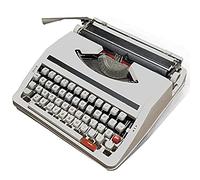 SRFTT Machine à écrire Vintage, Machine à écrire Manuelle rétro avec Clavier Rouge et Noir, Machine à écrire mécanique Anglaise créative, écriture Libre, Inspiration Vintage