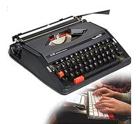 SRFTT Machine à écrire Vintage pour Un Flux nostalgique, Machine à écrire Manuelle Portable pour Les emplacements d'écriture éloignés, Machine à écrire élégante et Durable Classic Word Pro