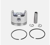 SRGDRR Kit de Piston 48mm adapté for Moteur à Essence 48F 1E48F 63cc 6300 Piston de pièce de Rechange 2 Temps for débroussailleuse, tarière de Forage au Sol Remplacement des Accessoires