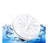 SRHIMEOS Mini machine à laver portable, alimentée par USB, lave-linge pour évier, petite maison, voyage, camping-car, sous-vêtements, chaussettes, serviettes, etc. (24 W, 2 en 1)