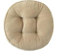 SRHMYJJ Coussins de siège Rond, Coussin de méditation Velours côtelé Durable, Coussinet de Chaise de Tatami futon épais pour Salon Adultes et enfants-52cm de diamètre