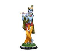 Sri Krishna Culture Idole Lord Krishna en polyrésine, 27 cm, multicolore