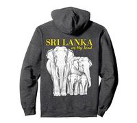 Sri Lanka dans Mon Cadeau de fierté de Racines d'héritage Sweat à Capuche, Unisexe pour Adultes, Chiné Foncé, S