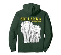 Sri Lanka dans Mon Cadeau de fierté de Racines d'héritage Sweat à Capuche, Unisexe pour Adultes, Vert Forêt, L