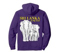 Sri Lanka dans Mon Cadeau de fierté de Racines d'héritage Sweat à Capuche, Unisexe pour Adultes, Violet, XL