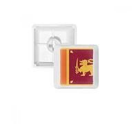 Sri Lanka Drapeau National Asie Country PBT Keycaps pour Clavier mécanique Blanc OEM sans Marquage d'impression R4 Multicolore