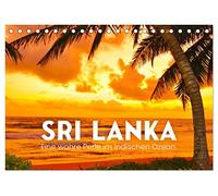 Sri Lanka - Eine wahre Perle im Indischen Ozean (Tischkalender 2026 DIN A5 quer), CALVENDO Monatskalender: Strand, Natur und Tierwelt.