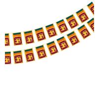 Sri Lanka Lot de 40 drapeaux du Sri Lanka 11,4 m pour décorations de bar 14 x 21 cm