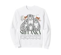 Sri Lanka Toque Macaque Monkey Heritage Wildlife Pride Sweatshirt