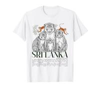 Sri Lanka Toque Macaque Monkey Heritage Wildlife Pride T-Shirt