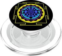 Sri Yantra Rainbow Méditation Mandala Chakra Yoga Tantra PopSockets PopGrip pour MagSafe