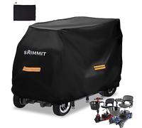 SRIMMIT Housse de trottinette électrique en tissu Oxford 420D robuste,imperméable,anti-UV,durable,avec bande imperméable,bandes réfléchissantes,3 boucles et sac de rangement, taille 3XL (195,6 x