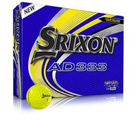 Srixon Ad333-9 Balles de Golf AD333 pour Hommes, Jaune Tour, One Dozen