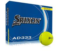 Srixon AD333 Balles de Golf Longue Distance, Jaune, Boite de 12 | Nouvelle generation, toucher plus doux, controle, emballage sans aluminium ni plastique