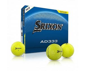 Srixon AD333 Balles de Golf Longue Distance, Jaune, Boite de 12 | Nouvelle generation, toucher plus doux, controle, emballage sans aluminium ni plastique