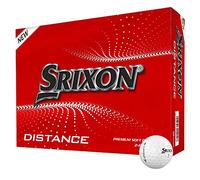 Srixon Distance 10, Douzaine de Balles de Golf, Haute Vitesse, Blanc | Sensation de reactivite, resistant et durable