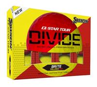 Srixon Q-Star Tour Divide 12 Balles De Golf Jaune/Rouge