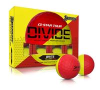 Srixon Q-Star Tour Divide 12 Balles De Golf Jaune/Rouge