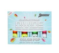 Srixon Q-Star Divide Color Pop Lot de 12 balles de golf colorées
