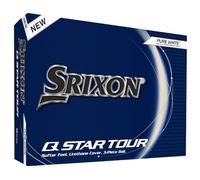 Srixon Q-Star Tour Balle de Golf, revetement Urethane Ultrafin | Spin Skin+ nouvelle generation, toucher doux, technologie FastLayer Core, boite de 12