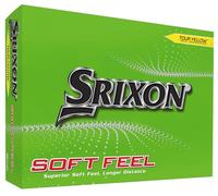 Srixon Soft Feel 13 & 14 Balles de Golf Ultra-Douces et Longues Distances| Trajectoire Stable et Spin maîtrisé| Toucher Premium et contrôle Autour du Green| Jaune/Blanc