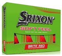 Boîte de 12 Balles de Golf Srixon Soft Feel Brite Rouge New