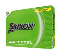 Srixon Soft Feel - 12 Balles de Golf Ultra-Douces et Longues Distances| Trajectoire Stable et Spin maîtrisé| Toucher Premium et contrôle Autour du Green - Jaune