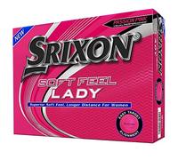 Srixon Soft Feel Lady Pink - 12 Balles de Golf - Distance et Faible Compression - Balles de Golf Roses pour Femmes - Cadeaux et Accessoires de Golf pour Femmes
