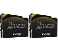Srixon Z-Star 9, Balle de Golf Haute Performance, Blanc et Jaune Tour | Distance et spin extremes, noyau FastLayer DG Core 2.0, revetement Spin Skin+, toucher doux