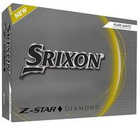 Srixon Z-STAR_DIAMOND_2 Douzaine de balles de golf haut de gamme en Uréthane - Niveau Tour - Performant Unisex-Adult PURE WHITE Uniq Size
