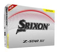 Srixon Z-Star XV - Balle de Golf Ultra Performante | Distance Maximale & Spin Optimisé | Noyau FastLayer DG Core 2.0 | Revêtement Spin Skin+ | Contrôle & Puissance | Disponible en Blanc & Jaune Tour