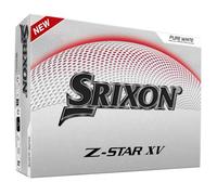 Srixon Z-Star XV - Balle de Golf Ultra Performante | Distance Maximale & Spin Optimisé | Noyau FastLayer DG Core 2.0 | Revêtement Spin Skin+ | Contrôle & Puissance | Disponible en Blanc & Jaune Tour