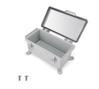 SRJQXH 210×110×100 mm Coffret Électrique Étanche Avec Couvercle Transparent - Boitier Étanche Électrique Extérieur IP66 + Accessoires de Montage