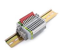 SRJQXH Rail DIN Bornier One in Two Out Câblage Rapide Enfichable Borne St2.5twin Support Bande Marquage Zb5