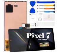 SRJTEK 【Avec empreintes digitales】 Écran tactile OLED de remplacement pour Google Pixel 7 GVU6C GQML3 GO3Z5 Digitizer écran tactile (noir sans cadre)