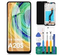 SRJTEK Compatible avec Samsung Galaxy A20s LCD Display Touch Matrix Pièces de rechange pour A207 A2070 SM-A207F Kits de montage (Noir original avec cadre)