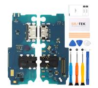 SRJTEK Connecteur de Station d'accueil de Rechange pour Samsung Galaxy A12 Port de Charge A125 Port Casque SM-A125 avec Microphone/Prise Audio/kit de réparation d'antenne