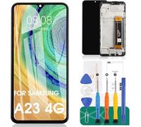 SRJTEK Écran de Rechange pour Samsung Galaxy A23 - Écran LCD A235 - Écran LCD Tactile - SM-A235F/DS, SM-A235F/DSN, SM-A235M - Kit de pièces de réparation (Noir avec Cadre)