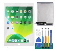 SRJTEK Écran LCD de rechange pour iPad Pro 9.7 2016 A1673 A1674 A1675 Écran tactile Digitizer Assemblée Pièces de réparation Kits (Blanc)