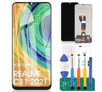 SRJTEK Écran LCD de Rechange pour Oppo Realme C11 (2020) pour Oppo Realme C12 Écran de Remplacement pour Oppo Realme C15 Touch Digitizer Kits de réparation (Noir, sans Cadre)