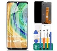 SRJTEK Écran LCD de rechange pour Samsung Galaxy A04S - Écran LCD SM-A047F - Numériseur tactile SM-A047F/DS, SM-A047F/DSN - Kit de réparation (noir sans cadre)